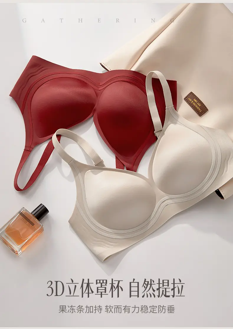Live Broadcast Popular Liquid Foundation Nude Photosensitive Seamless Intimates Women's Jelly Soft Support No Rims Super Soft Thin Bra — feature 9