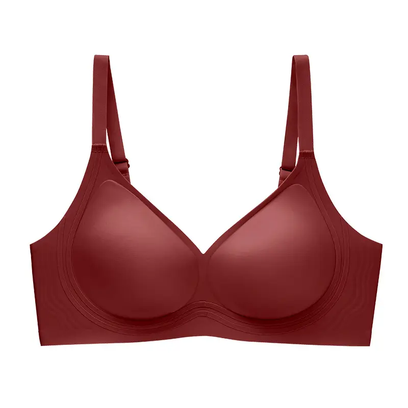 Live Broadcast Popular Liquid Foundation Nude Photosensitive Seamless Intimates Women's Jelly Soft Support No Rims Super Soft Thin Bra