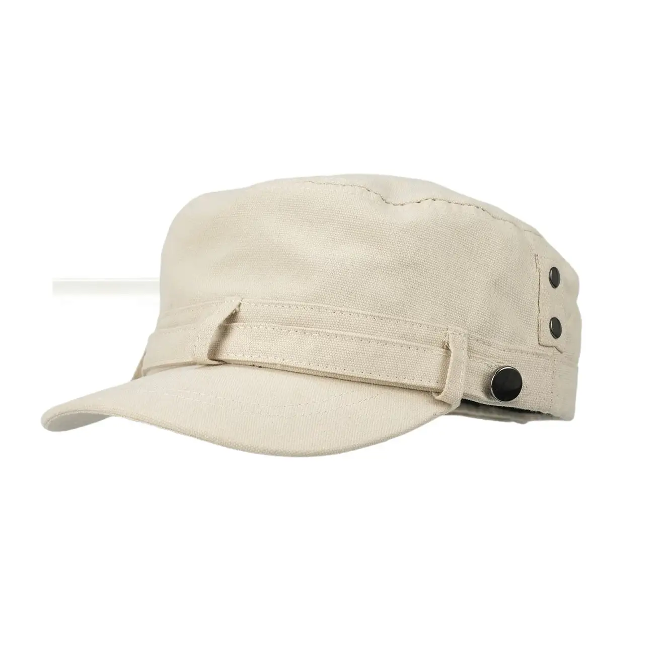 Black Korean Retro Rivet Flat Cap for Women - Image 9