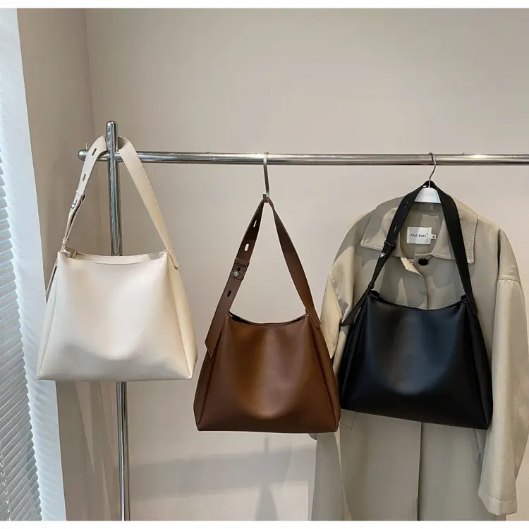 High-End Leather Shoulder Bag with Zipper & Crossbody — feature 13