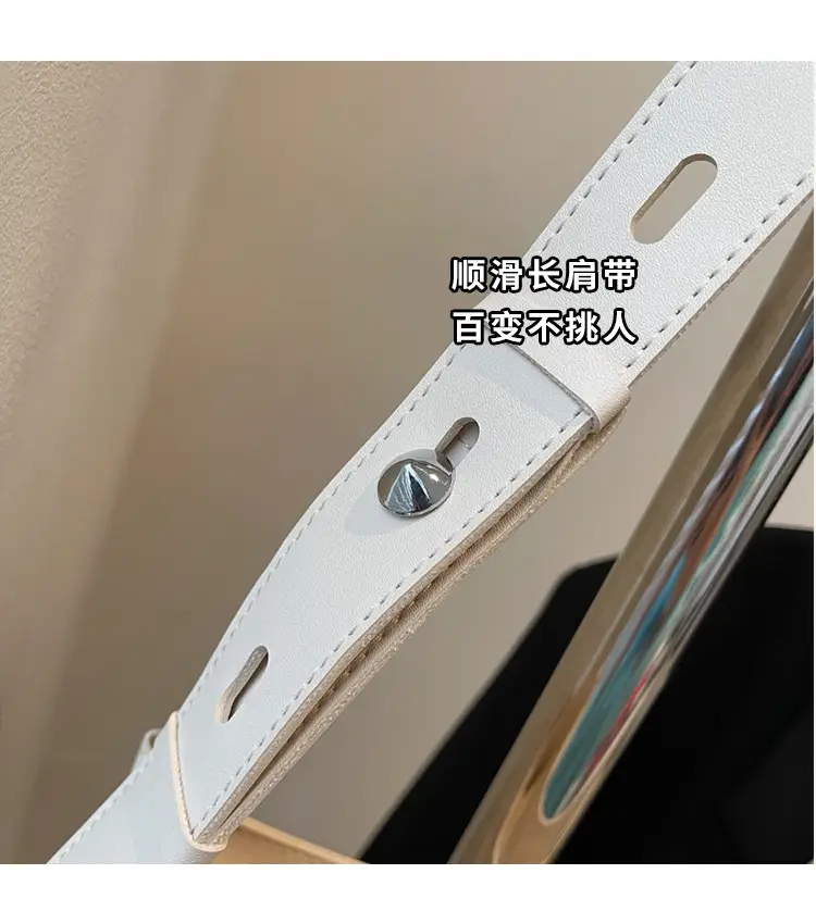 High-End Leather Shoulder Bag with Zipper & Crossbody — feature 3