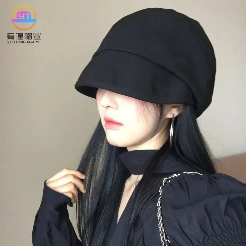 Japanese Style Black Fisherman Hat for Women - Image 5