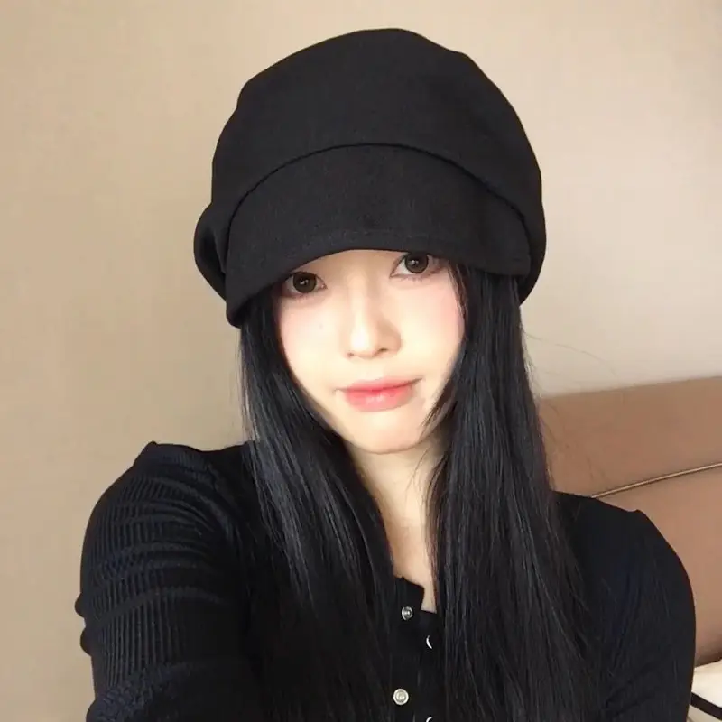 Japanese Style Black Fisherman Hat for Women - Image 6