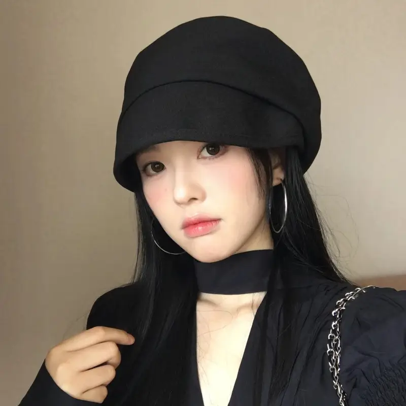 Japanese Style Black Fisherman Hat for Women - Image 7