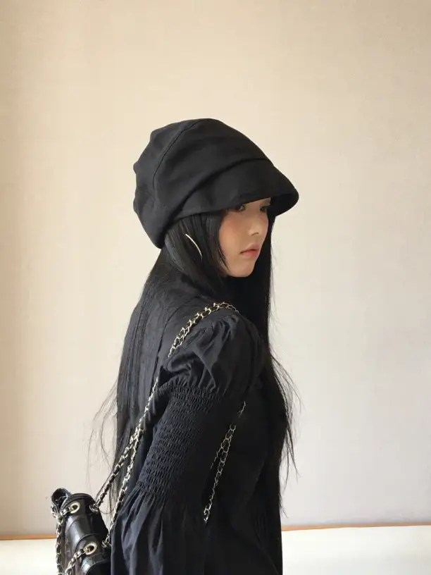 Japanese Style Black Fisherman Hat for Women — feature 10