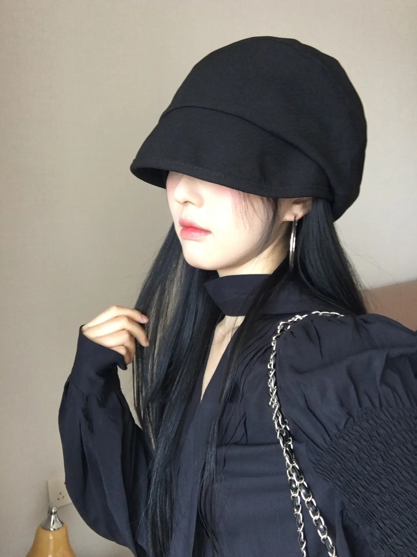 Japanese Style Black Fisherman Hat for Women — feature 8