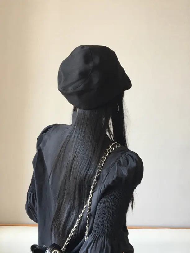 Japanese Style Black Fisherman Hat for Women — feature 9