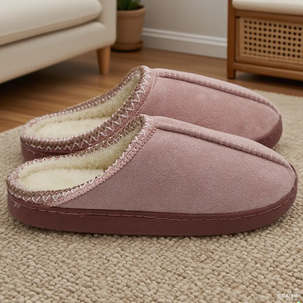 Japanese-Style Cotton Slippers for Men, Autumn and Winter Thick Plush Warm Indoor and Outdoor Cotton Slippers, Birkenstock-Style Matte Foreign Trade Popular Cotton Shoes for Women — feature 10