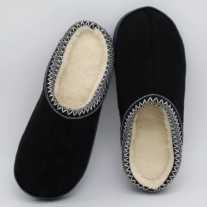 Japanese-Style Cotton Slippers for Men, Autumn and Winter Thick Plush Warm Indoor and Outdoor Cotton Slippers, Birkenstock-Style Matte Foreign Trade Popular Cotton Shoes for Women — feature 12