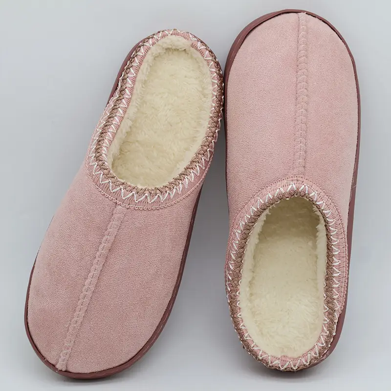Japanese-Style Cotton Slippers for Men, Autumn and Winter Thick Plush Warm Indoor and Outdoor Cotton Slippers, Birkenstock-Style Matte Foreign Trade Popular Cotton Shoes for Women — feature 9