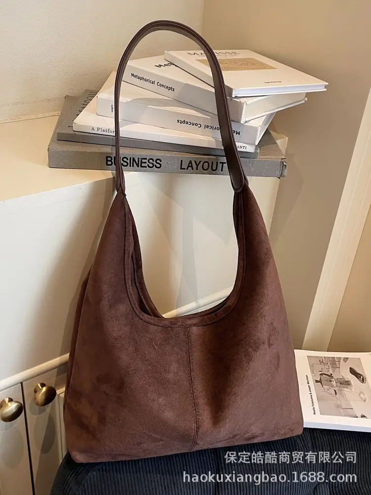 Large Capacity Suede Shoulder Bag for Women Autumn Winter 2025 - Image 5