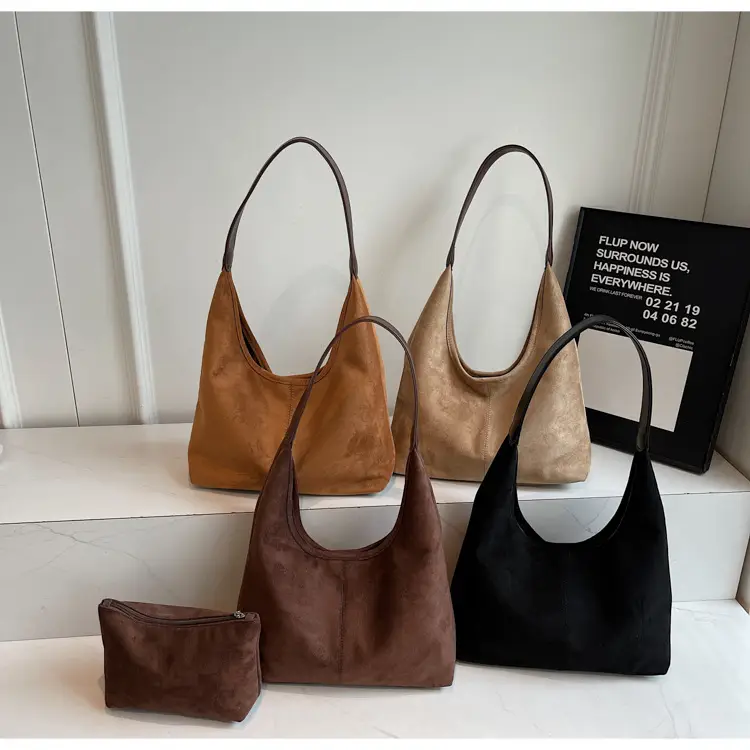 Large Capacity Suede Shoulder Bag for Women Autumn Winter 2025 — feature 12
