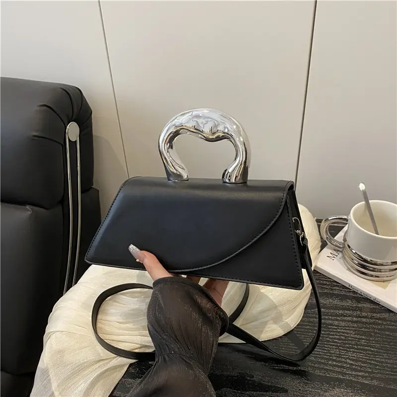 Black Korean Style Shoulder Crossbody Handbag for Women - Image 5