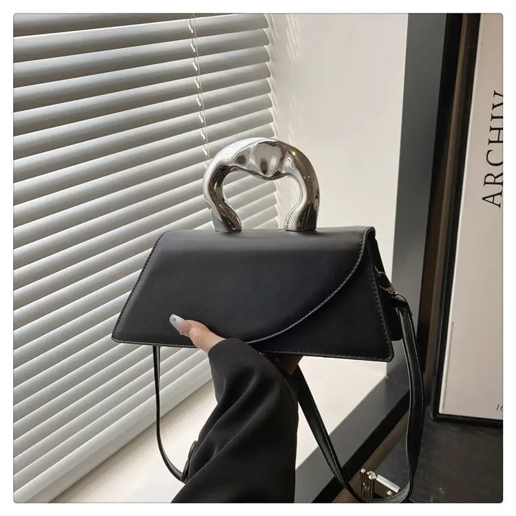 Black Korean Style Shoulder Crossbody Handbag for Women — feature 22