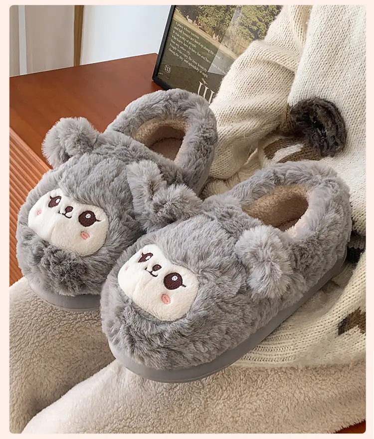 Women's Pink Plush Warm Slippers for Winter 2025 — feature 18