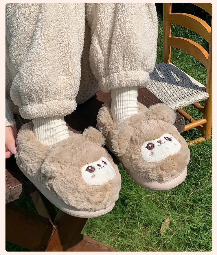 Women's Pink Plush Warm Slippers for Winter 2025 — feature 19