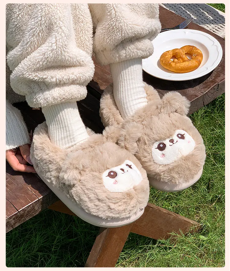 Women's Pink Plush Warm Slippers for Winter 2025 — feature 21