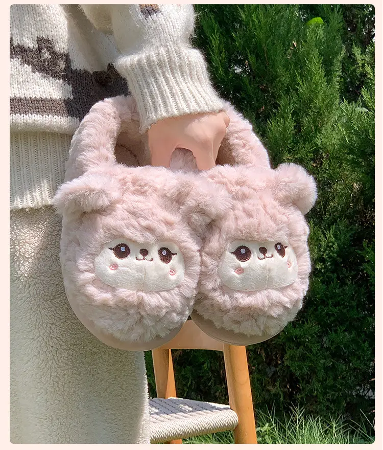 Women's Pink Plush Warm Slippers for Winter 2025 — feature 23