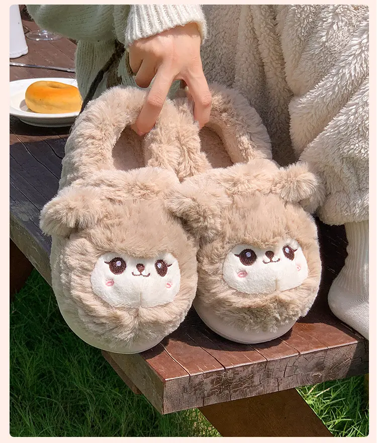 Women's Pink Plush Warm Slippers for Winter 2025 — feature 24
