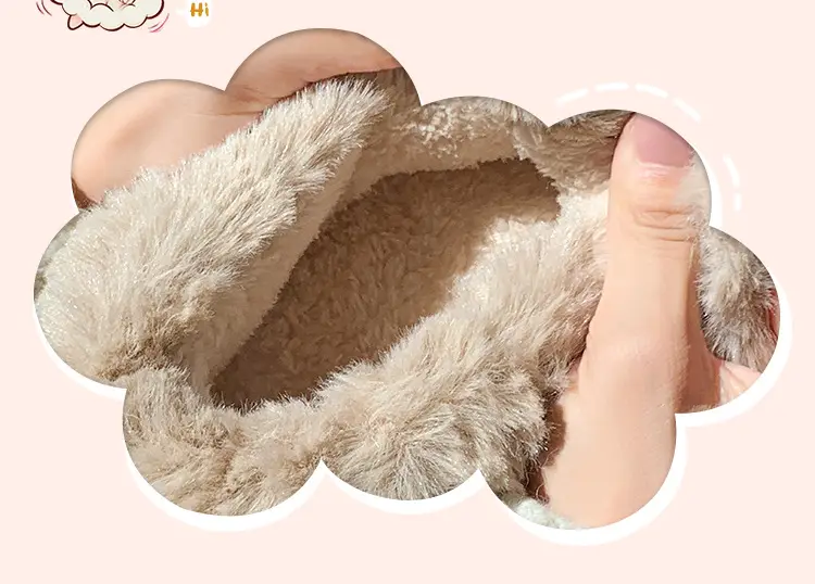 Women's Pink Plush Warm Slippers for Winter 2025 — feature 3