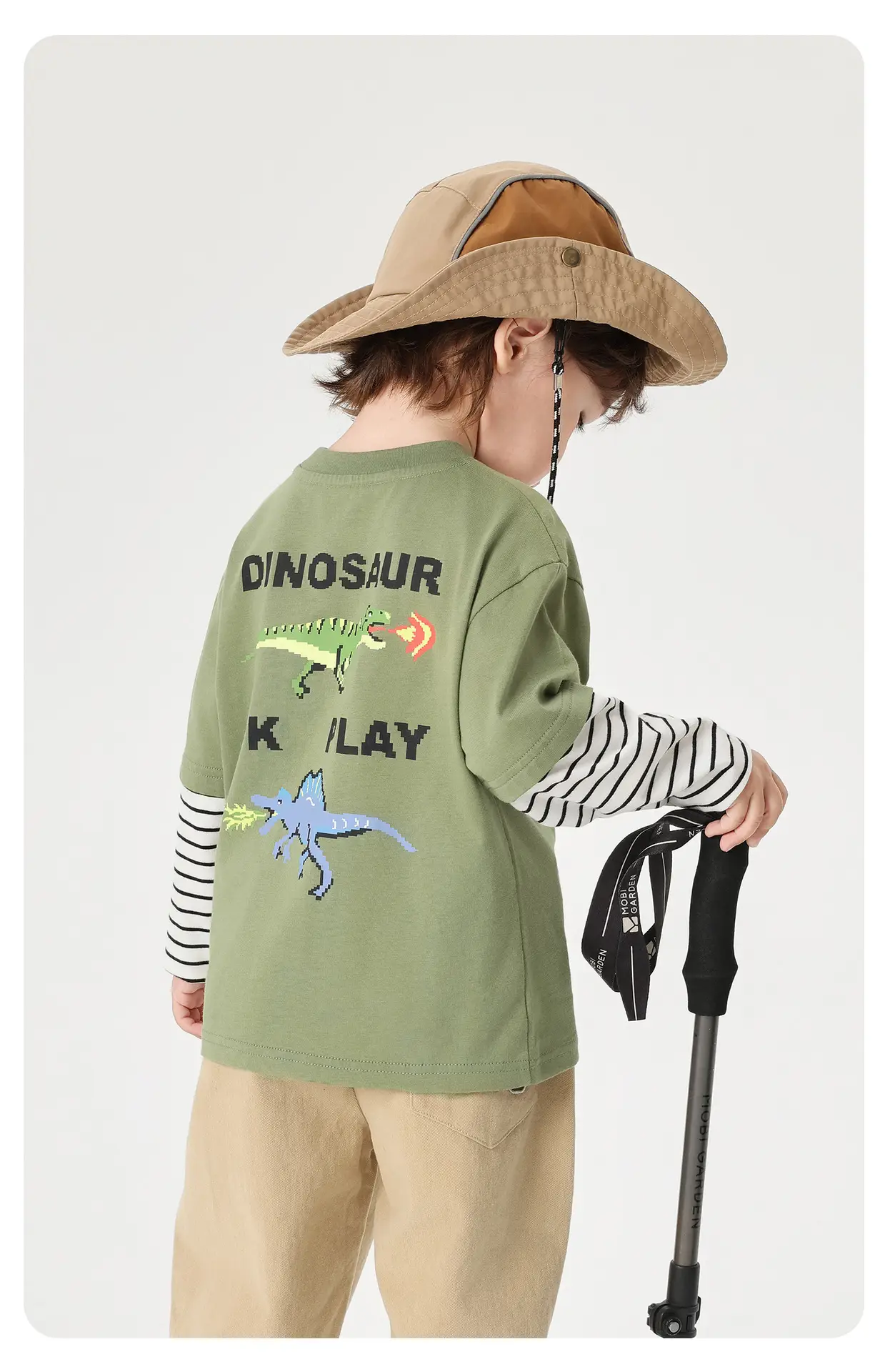Right European Boys Dinosaur T-Shirt Pure Cotton Autumn 2025 — feature 15