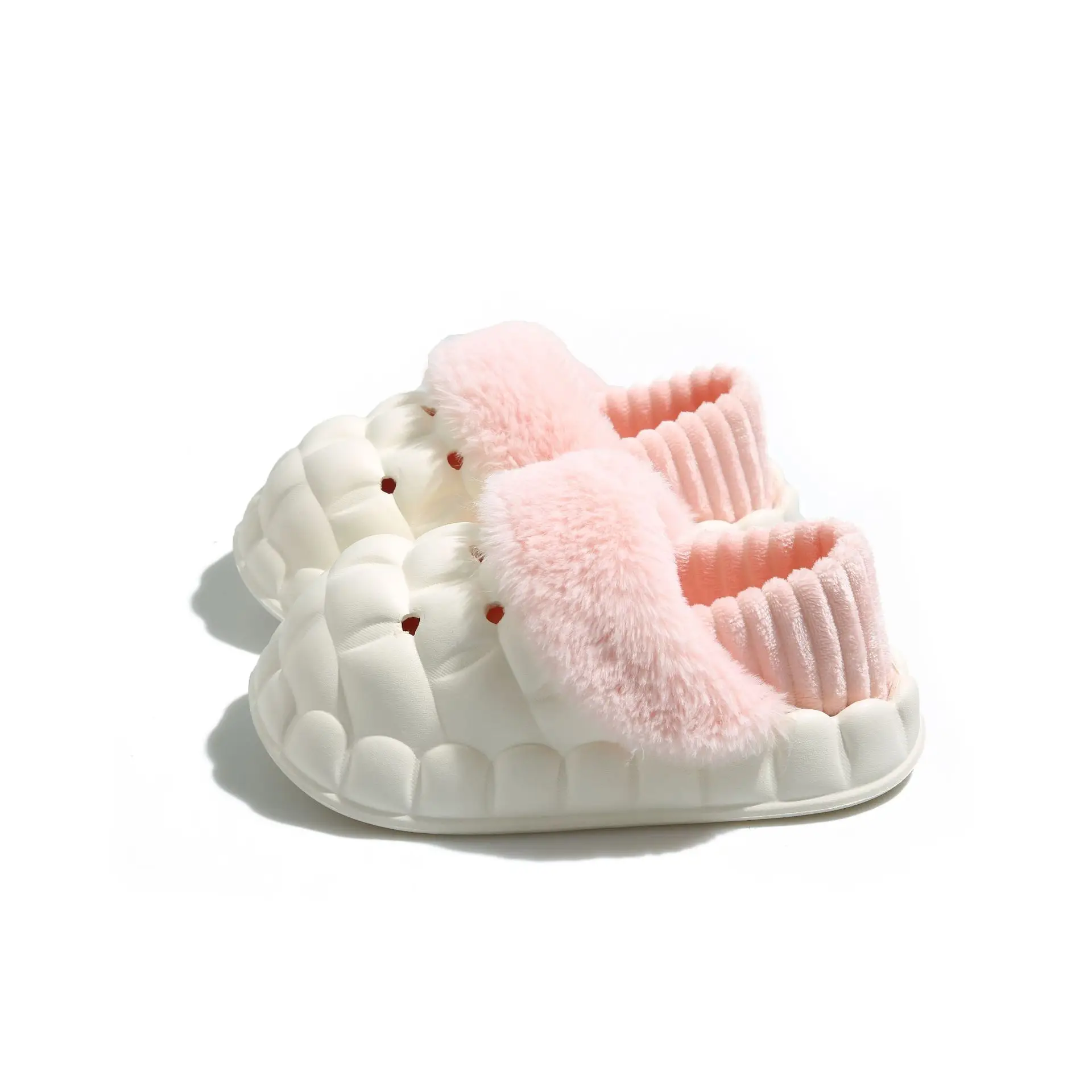 Cotton Heart Slippers for Women Winter Home