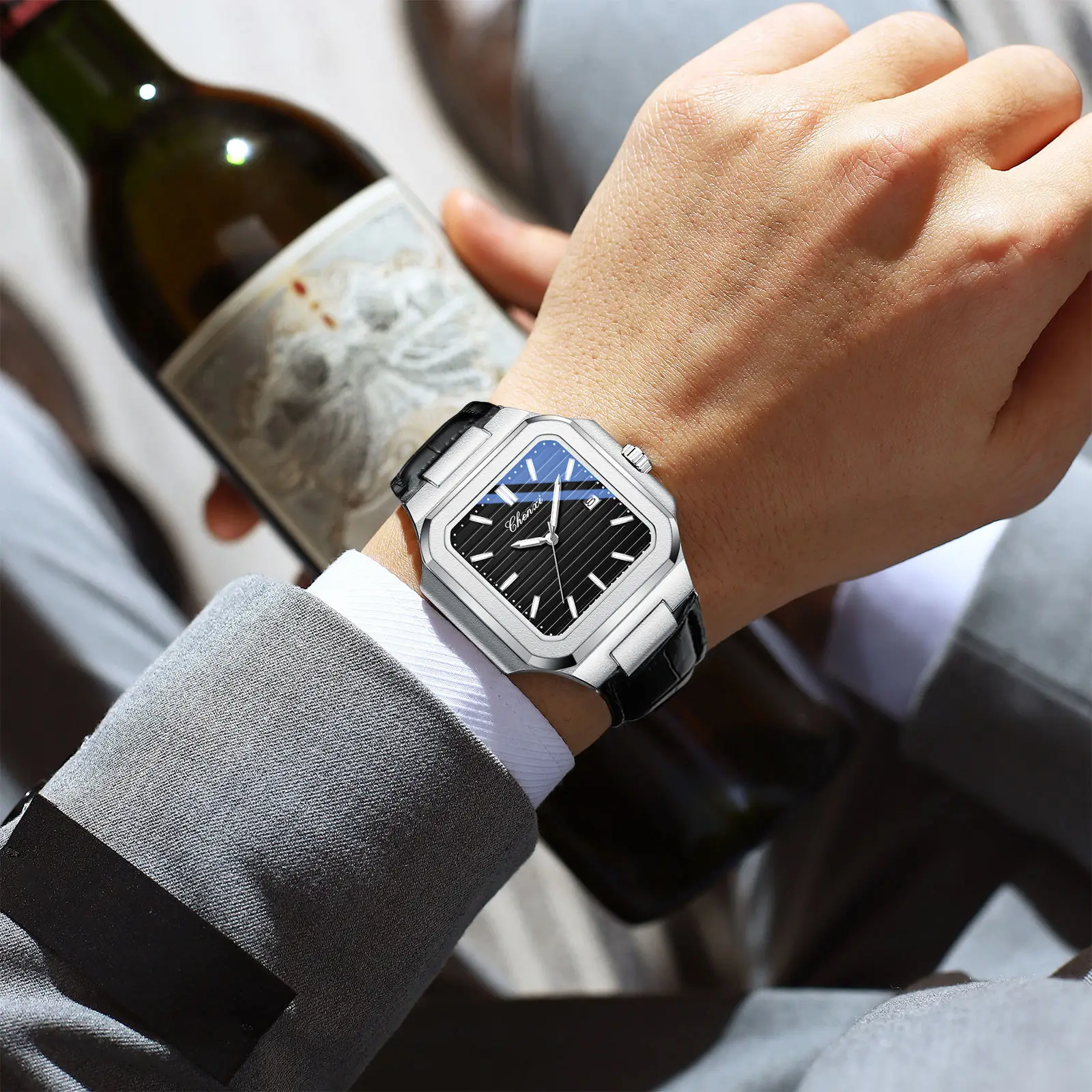 Chenxi Men's Gold Silver Quartz Watch Waterproof Fashion Couple Watch - Image 26