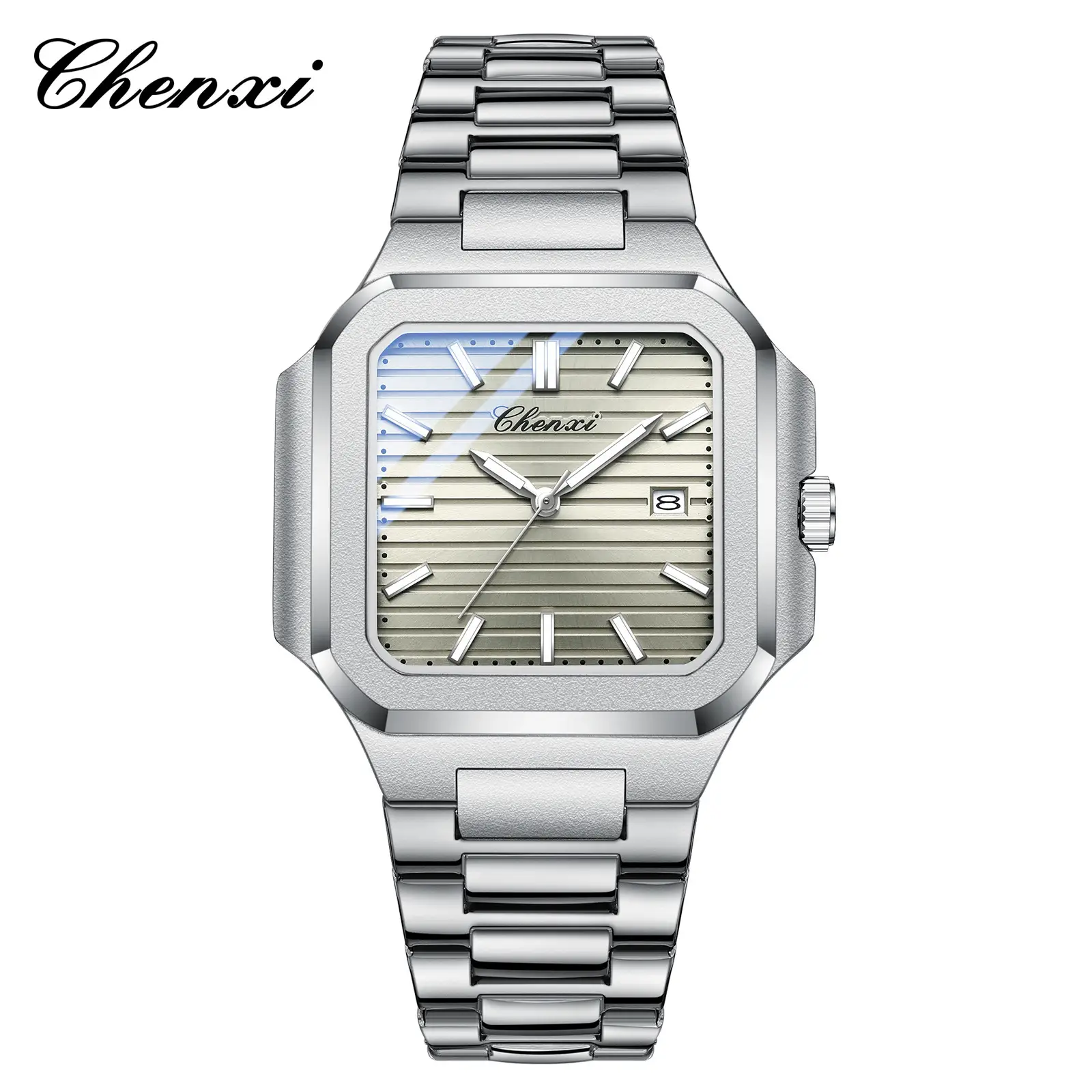 Chenxi Men's Gold Silver Quartz Watch Waterproof Fashion Couple Watch - Image 13