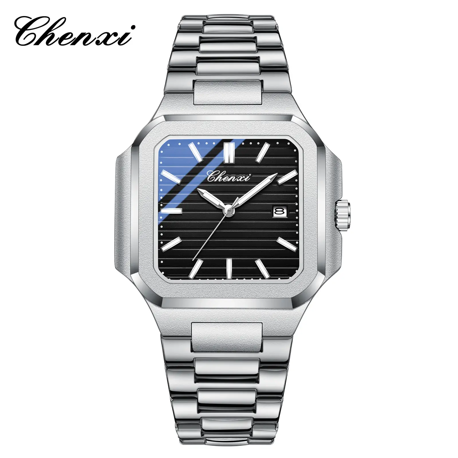 Chenxi Men's Gold Silver Quartz Watch Waterproof Fashion Couple Watch - Image 2