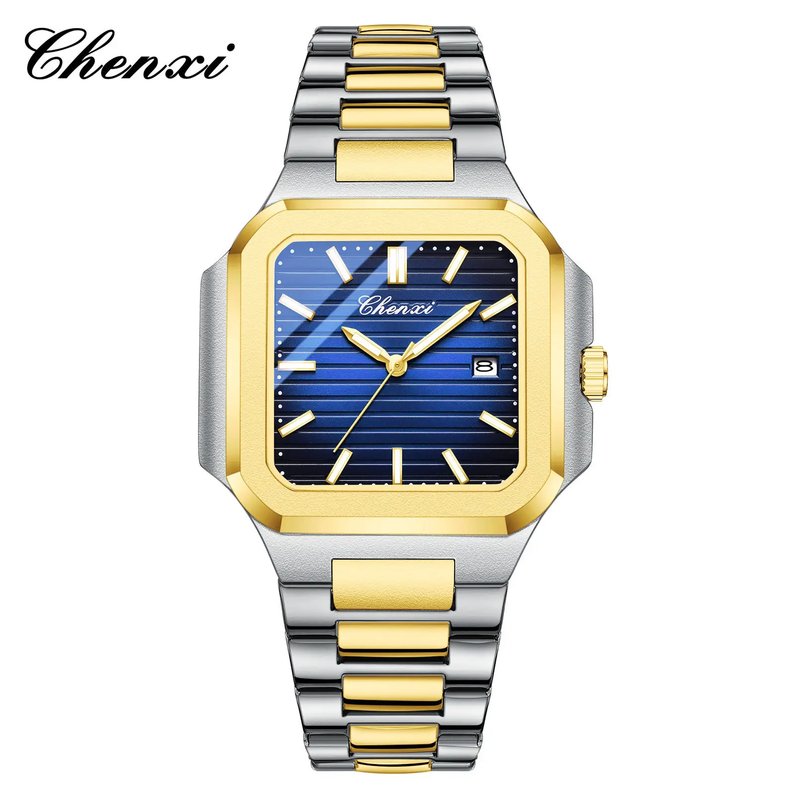 Chenxi Men's Gold Silver Quartz Watch Waterproof Fashion Couple Watch - Image 20