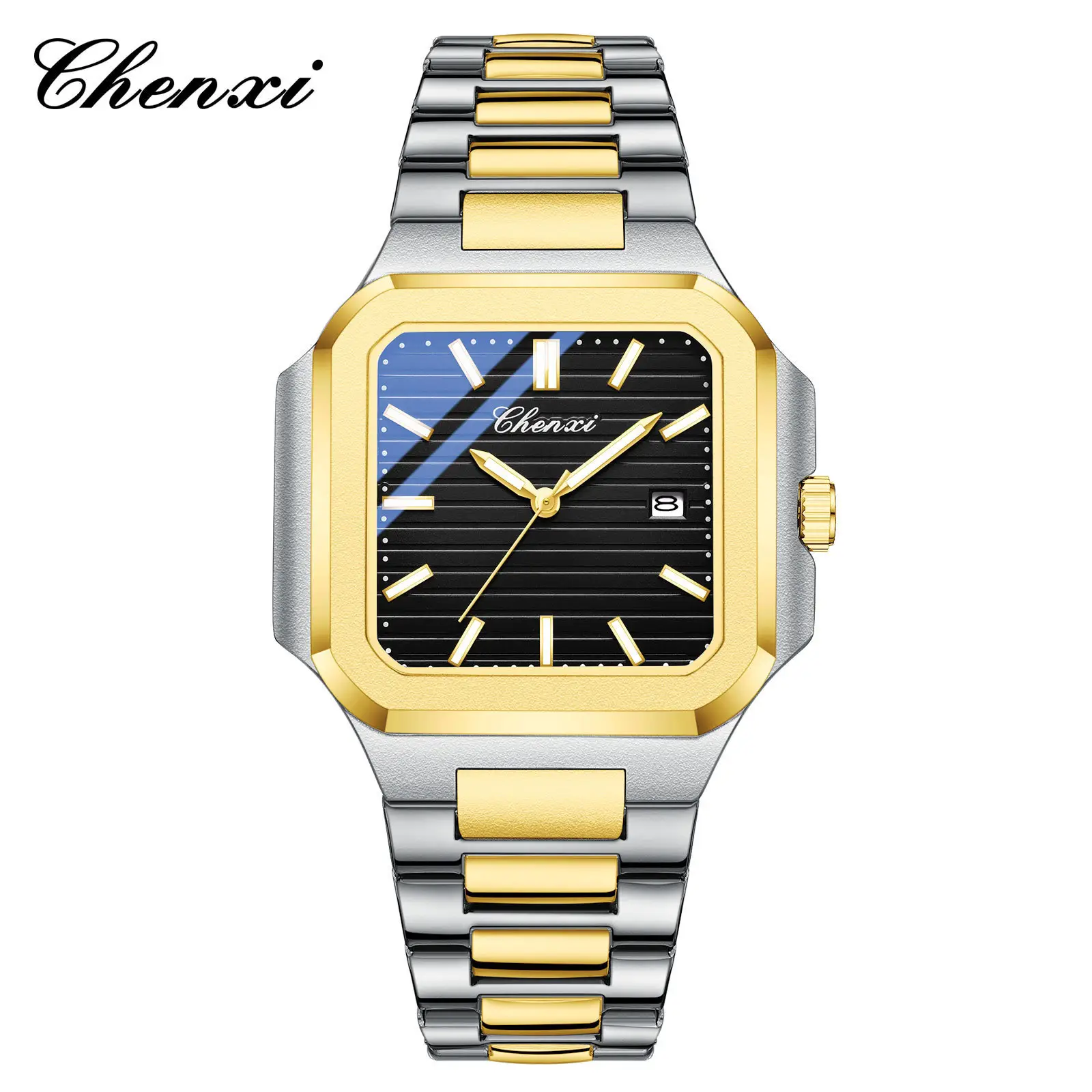Chenxi Men's Gold Silver Quartz Watch Waterproof Fashion Couple Watch - Image 21