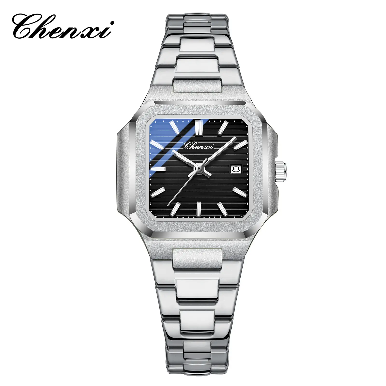 Chenxi Men's Gold Silver Quartz Watch Waterproof Fashion Couple Watch - Image 3