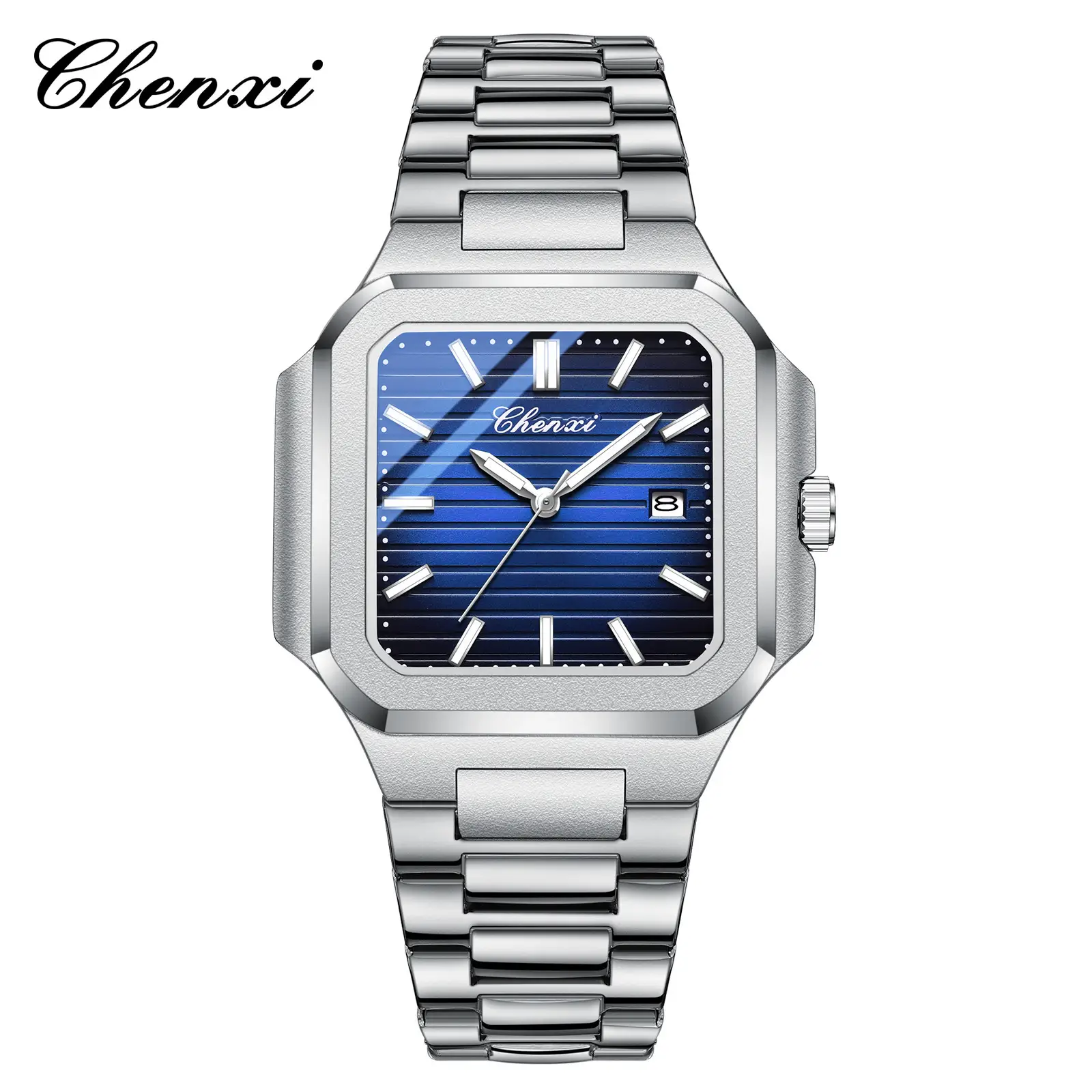 Chenxi Men's Gold Silver Quartz Watch Waterproof Fashion Couple Watch - Image 8