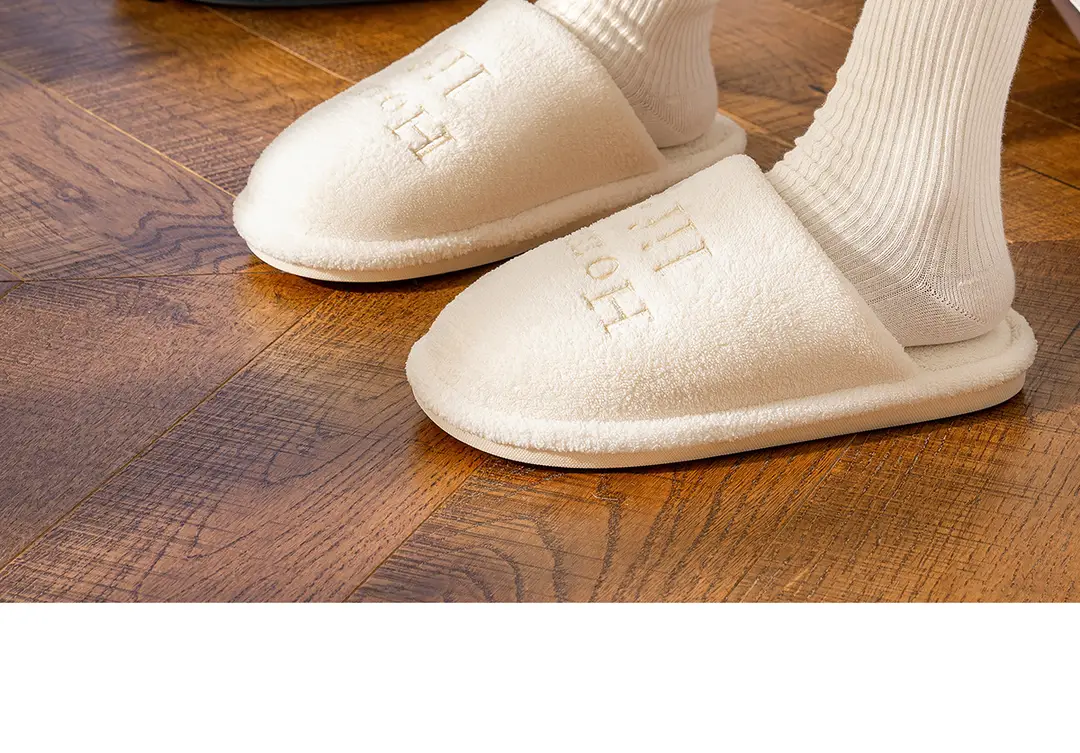 Winter Cotton Slippers for Women's Home Autumn and Winter High-Bottom Non-Slip Antibacterial Thickeneded Warm Plush Maternity Confinement Shoes for Home Use — feature 19
