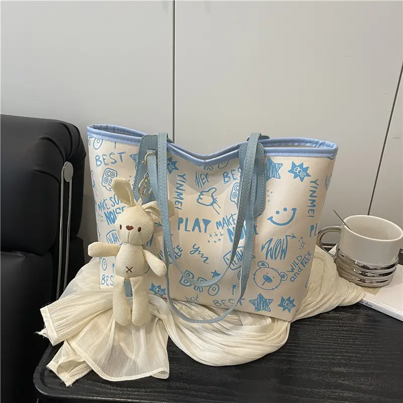 Cute Cartoon Print Armpit Bag 2025 Autumn - Image 10