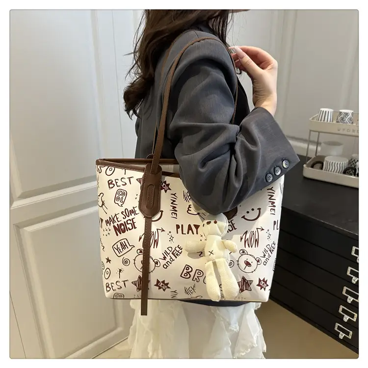 Cute Cartoon Print Armpit Bag 2025 Autumn — feature 11