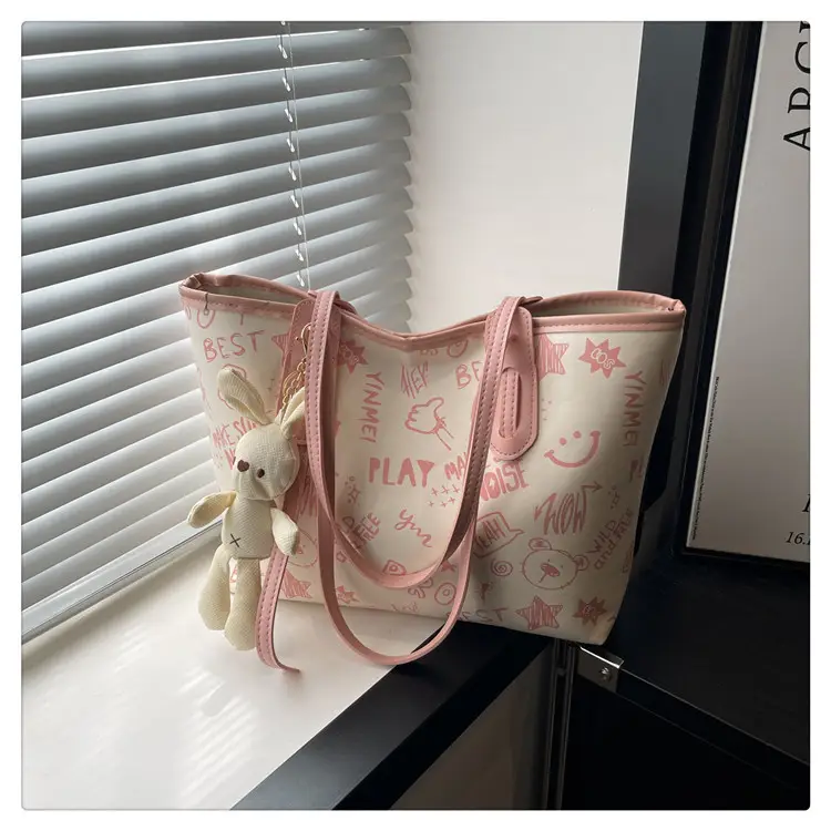 Cute Cartoon Print Armpit Bag 2025 Autumn - Image 8