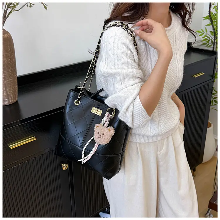 2025 Summer Chain Shoulder Bag Brown Large Capacity — feature 16