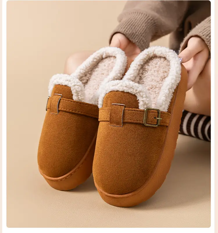 Women's Winter Slip-On Fleece Lined Birkenstock Shoes — feature 2