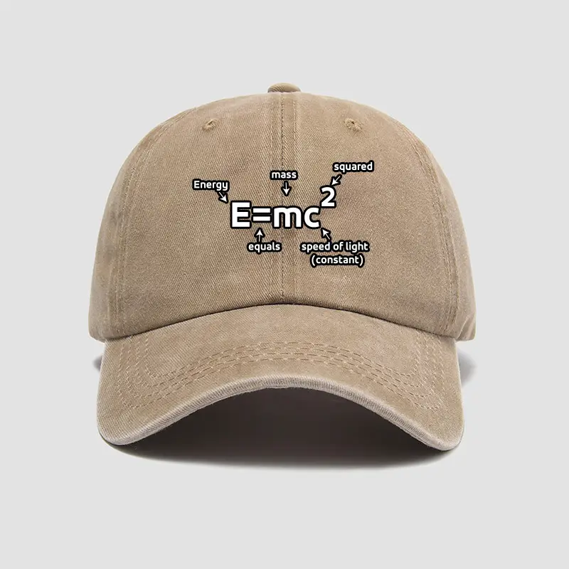 Men Women Pink Einstein Mass-Energy Hat