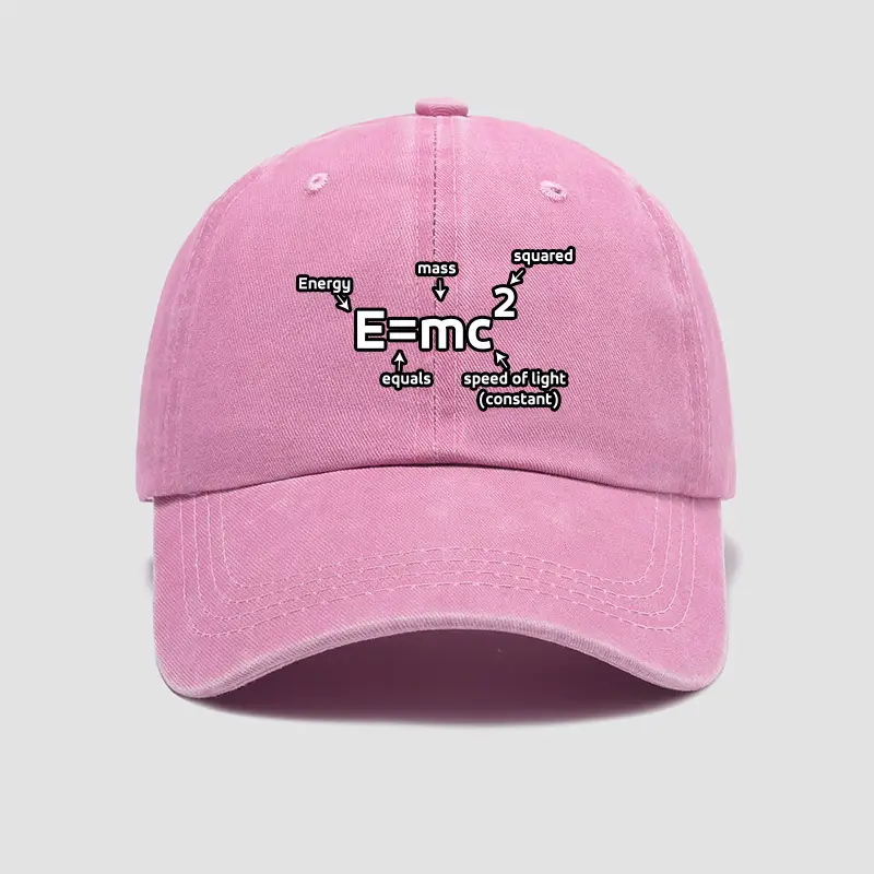 Men Women Pink Einstein Mass-Energy Hat