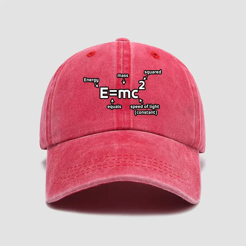 Men Women Pink Einstein Mass-Energy Hat