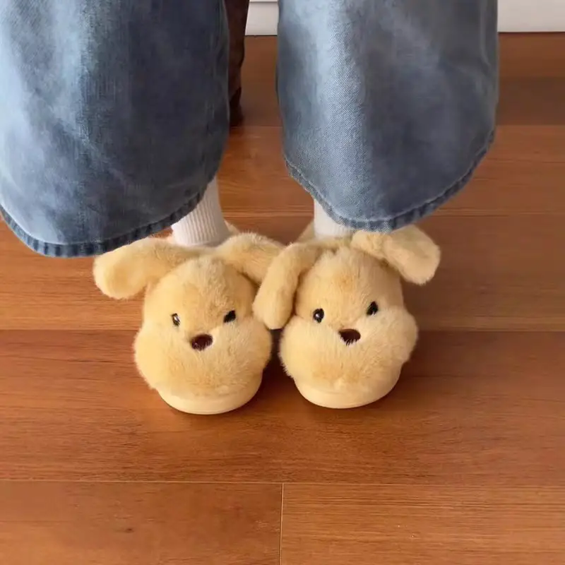 Puppy Furry Slip-On Shoes for Women Winter Warm Anti-Slip — feature 14