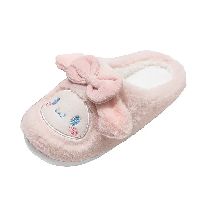Women's Home Cotton Slippers for Autumn and Winter, Plush Cotton Shoes for Women, Men's Closed-Toe Slippers, Maternity Shoes, Women's Warm Shoes - Image 7