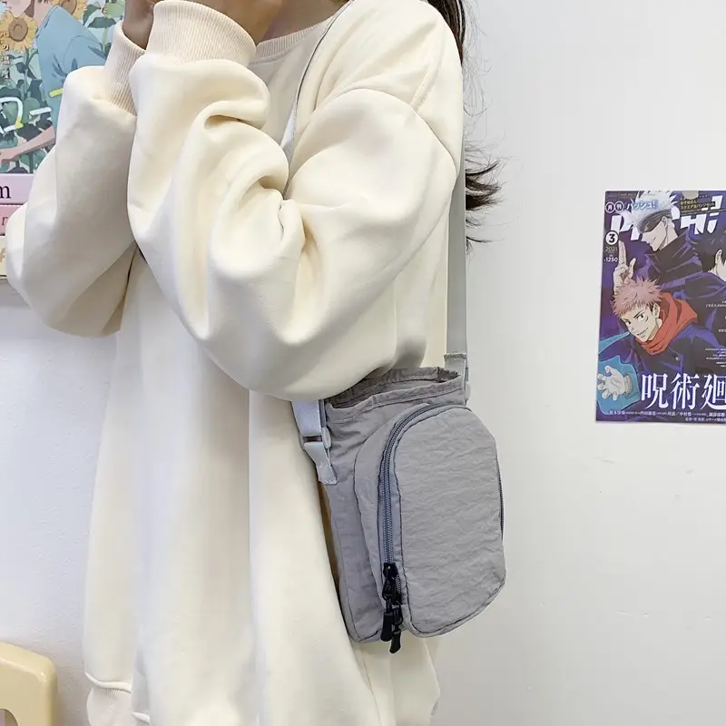 Black Cartoon Print Shoulder Bag for Girls - Image 8