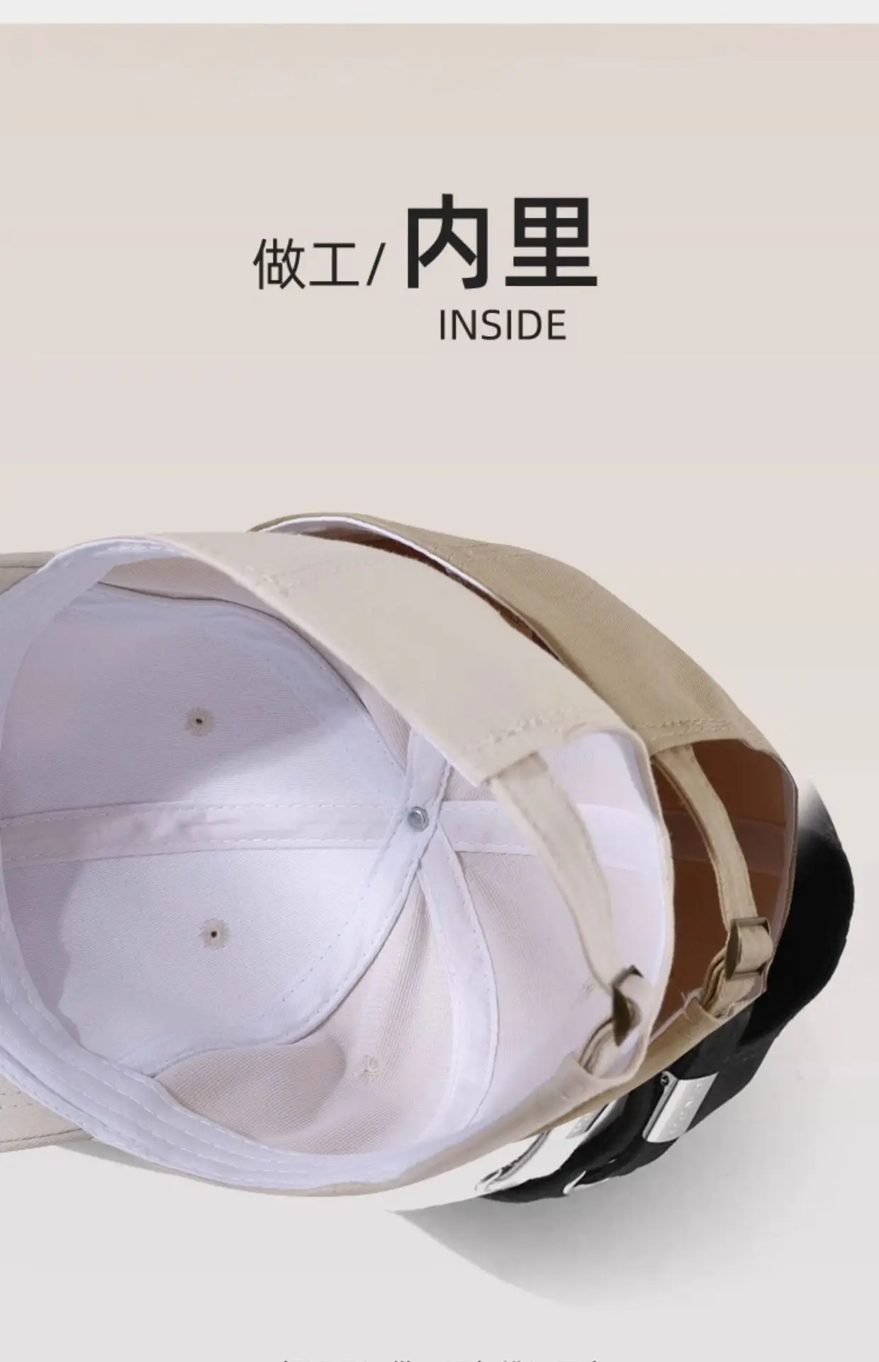 Unisex Embroidered Baseball Cap with Large Circumference — feature 14