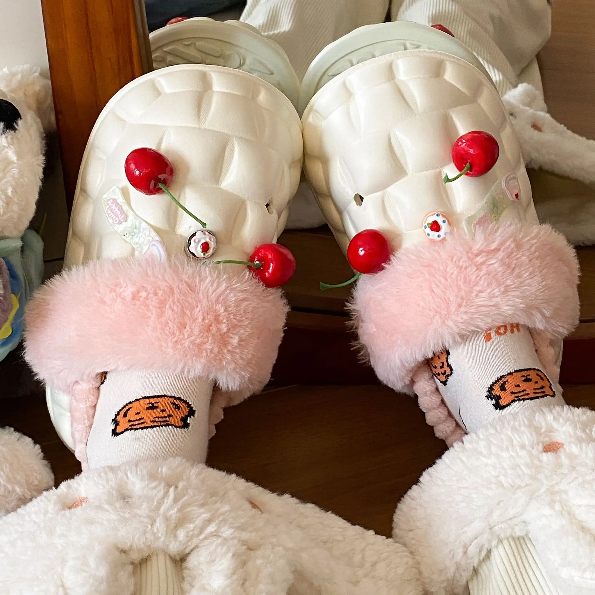 Warm Fleece Lined Cotton Slippers for Women Winter - Image 8