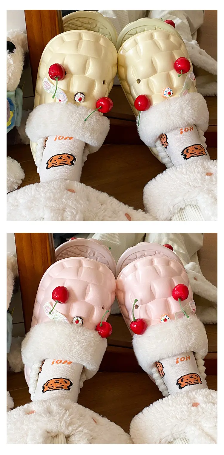 Warm Fleece Lined Cotton Slippers for Women Winter — feature 12