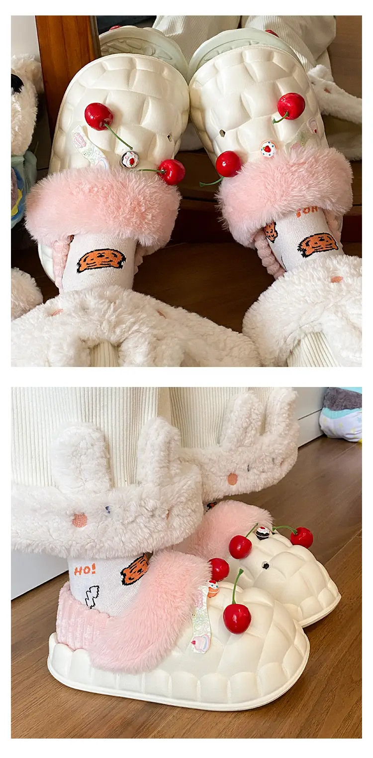 Warm Fleece Lined Cotton Slippers for Women Winter — feature 13