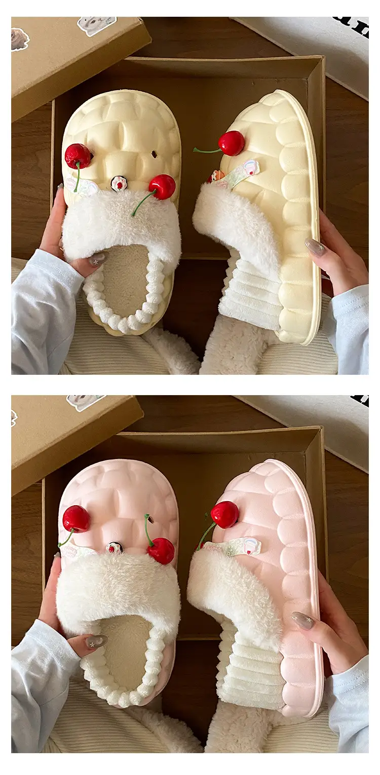 Warm Fleece Lined Cotton Slippers for Women Winter — feature 15